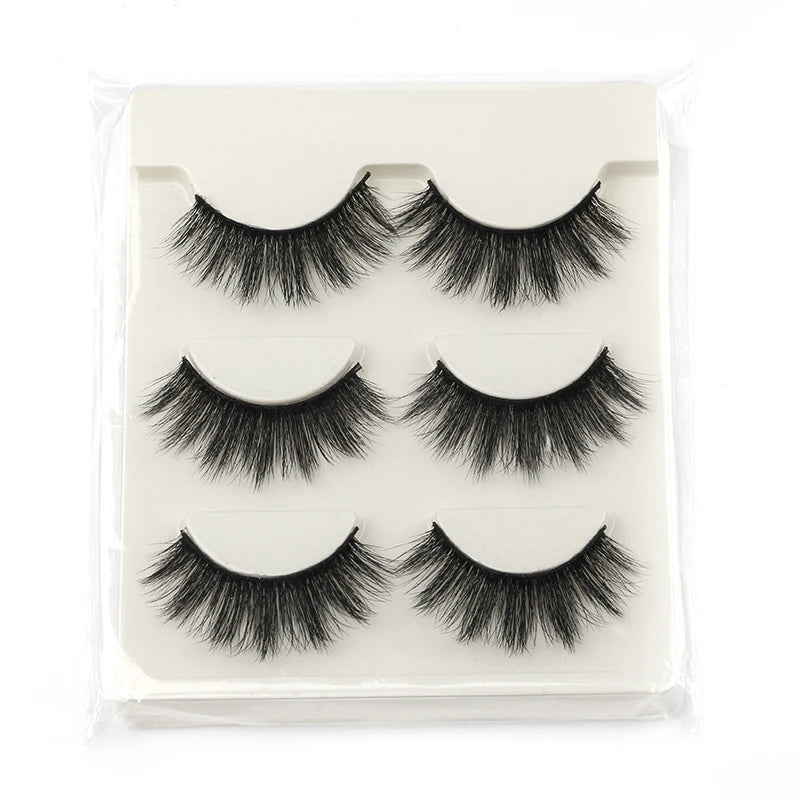 New Fox Half Eyelashes 3/10 Pairs 3D Mink Lashes Natural Eyelash Extension Cat Eye Eyelashes Makeup Tools faux Cils maquiagem - Blinksy